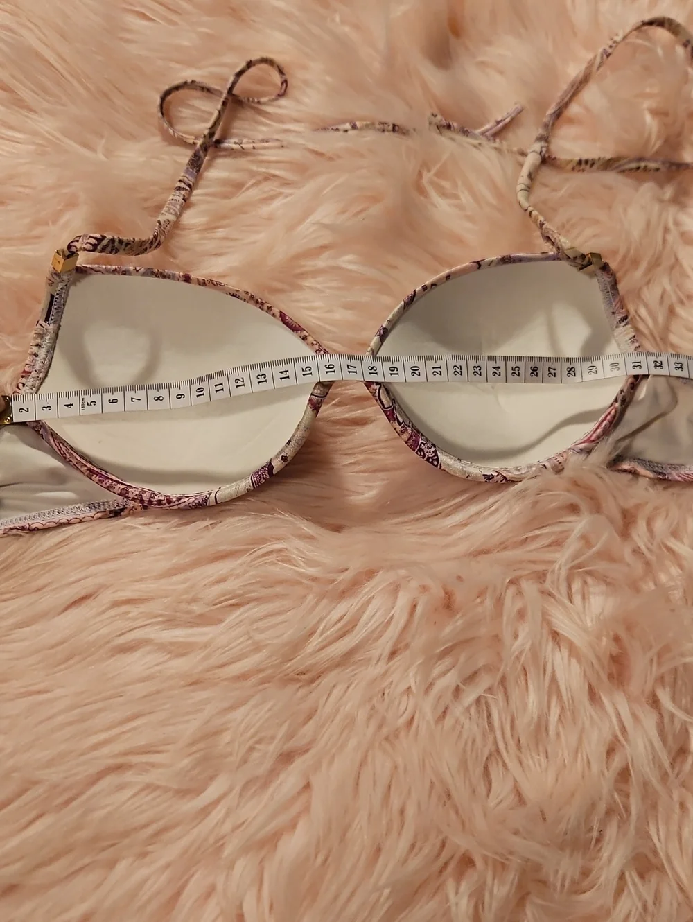 Victoria's Secret 2014 Gold Toggle Paisley Bikini